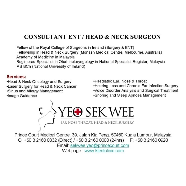 KL ENT CLINIC (Prince Court & Gleneagles Medical Centres) - Clinictor