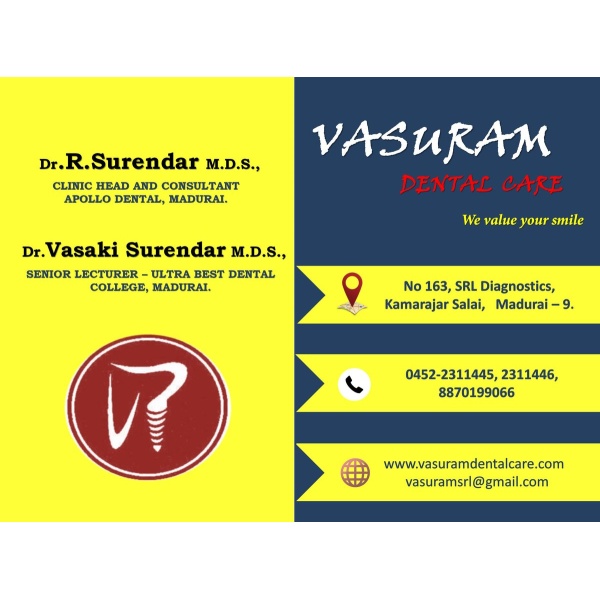 Vasuram Dental - SRL Diagnostics - Clinictor